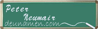 Peter Neumair Visitenkarte